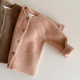 Autumn Baby Girls Cardigans Coat Baby Sweater Toddler Knit Cardigans Newborn Knitwear Long-sleeve Baby Girl Clothes