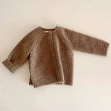 Autumn Baby Girls Cardigans Coat Baby Sweater Toddler Knit Cardigans Newborn Knitwear Long-sleeve Baby Girl Clothes