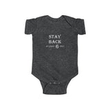 The "Social Distancing" (white text) Infant Fine Jersey Bodysuit