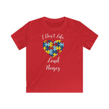 Autism Awareness "Loud Noises" Kids Softstyle Tee