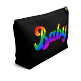 The "Rainbow Baby" Accessory Pouch w T-bottom