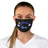 The "Rainbow Blue Baby" Fabric Face Mask