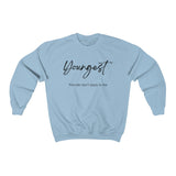 The "Youngest" Family Roles Unisex Heavy Blend™ Crewneck Sweatshirt