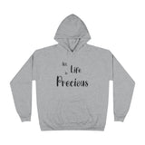 The "All Life is Precious" EcoSmart® Pullover Hoodie Sweatshirt