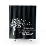 The "I am the Storm" (white text) Shower Curtains