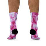 Our "Pink Marble" DTG Socks