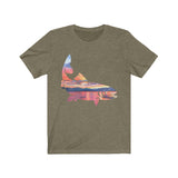 Our "Sunrise Fish" Unisex Jersey Short Sleeve Tee