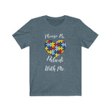 Unisex "Autism: Be patient" Jersey Short Sleeve Tee