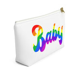 The "Rainbow Baby" Accessory Pouch w T-bottom