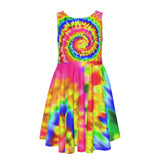 Our Tye Dye Kid Girl's Sleeveless Vest Dress