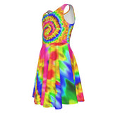 Our Tye Dye Kid Girl's Sleeveless Vest Dress