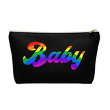 The "Rainbow Baby" Accessory Pouch w T-bottom