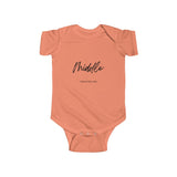 The "Middle" Infant Fine Jersey Bodysuit