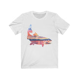 Our "Sunrise Fish" Unisex Jersey Short Sleeve Tee