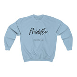 The "Middle" Family Role Unisex Heavy Blend™ Crewneck Sweatshirt