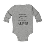 The "Escape Master" Infant Long Sleeve Bodysuit