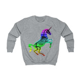 The "Rainbow Skull Candy Unicorn" Kids Sweatshirt