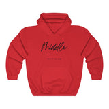 The "Middle" Family Role Unisex Heavy Blend™ Hooded Sweatshirt