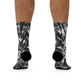 Our "Black white Tye Dye" DTG Socks