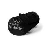 The "Endless Possibilities" (white text) Duffel Bag