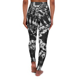 Our "Black Tie Dye" High Waisted Yoga Leggings