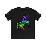 The "Rainbow Skull Candy Unicorn" Kids Softstyle Tee