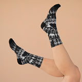 Our "Black white Tye Dye" DTG Socks