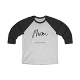 The "Mom" Unisex Tri-Blend 3/4 Raglan Tee