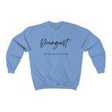 The "Youngest" Family Roles Unisex Heavy Blend™ Crewneck Sweatshirt