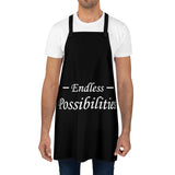 The "Endless Possibilities" (white text) Apron