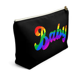 The "Rainbow Baby" Accessory Pouch w T-bottom