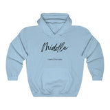 The "Middle" Family Role Unisex Heavy Blend™ Hooded Sweatshirt