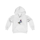 The "Skull Candy Unicorn" Youth Heavy Blend Hooded Sweatshirt