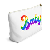 The "Rainbow Baby" Accessory Pouch w T-bottom