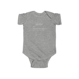 The "Perfect" (white text) Infant Fine Jersey Bodysuit