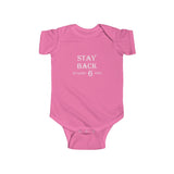 The "Social Distancing" (white text) Infant Fine Jersey Bodysuit