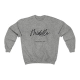 The "Middle" Family Role Unisex Heavy Blend™ Crewneck Sweatshirt