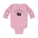 Our "Pack Leader" Black Silhouette Girl Long Sleeve Bodysuit