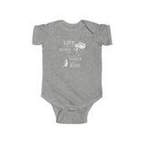 The "Dancing in the Rain" (white text) Infant Fine Jersey Bodysuit