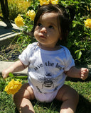 Our "Save The Bees" Infant Baby Rib Bodysuit