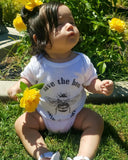 Our "Save The Bees" Infant Baby Rib Bodysuit