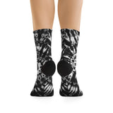 Our "Black white Tye Dye" DTG Socks