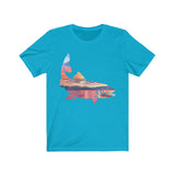 Our "Sunrise Fish" Unisex Jersey Short Sleeve Tee