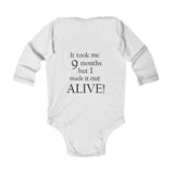 The "Escape Master" Infant Long Sleeve Bodysuit