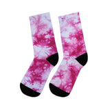 Our "Pink Marble" DTG Socks