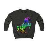 The "Rainbow Skull Candy Unicorn" Kids Sweatshirt