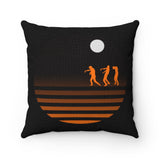 The "Zombie Sunset" Spun Square Pillow