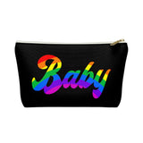 The "Rainbow Baby" Accessory Pouch w T-bottom