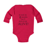 The "Escape Master" Infant Long Sleeve Bodysuit