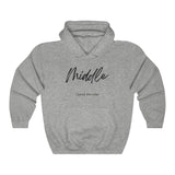 The "Middle" Family Role Unisex Heavy Blend™ Hooded Sweatshirt